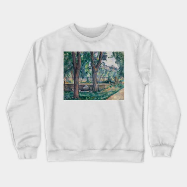 The Pool at the Jas de Bouffan by Paul Cezanne Crewneck Sweatshirt by Classic Art Stall